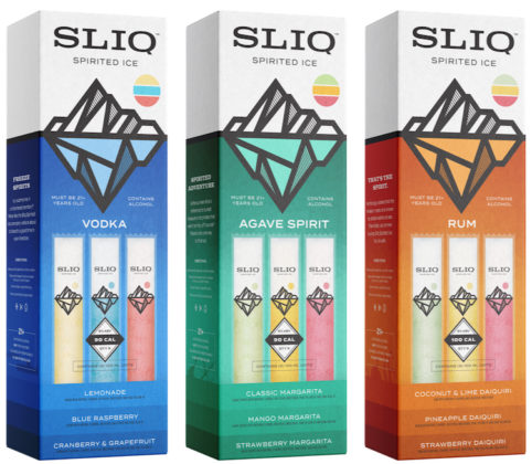 Cartons of Sliq Spirited Ice